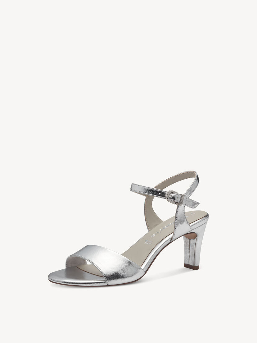 Sandaaltje - zilver, SILVER, hi-res