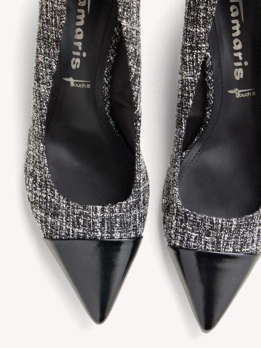 Pumps, BLACK/WHITE, hi-res