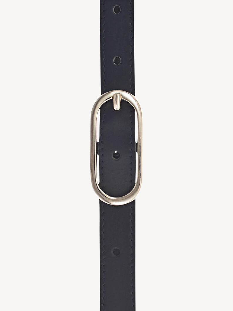 Ceinture en cuir - bleu, petrol blau, hi-res