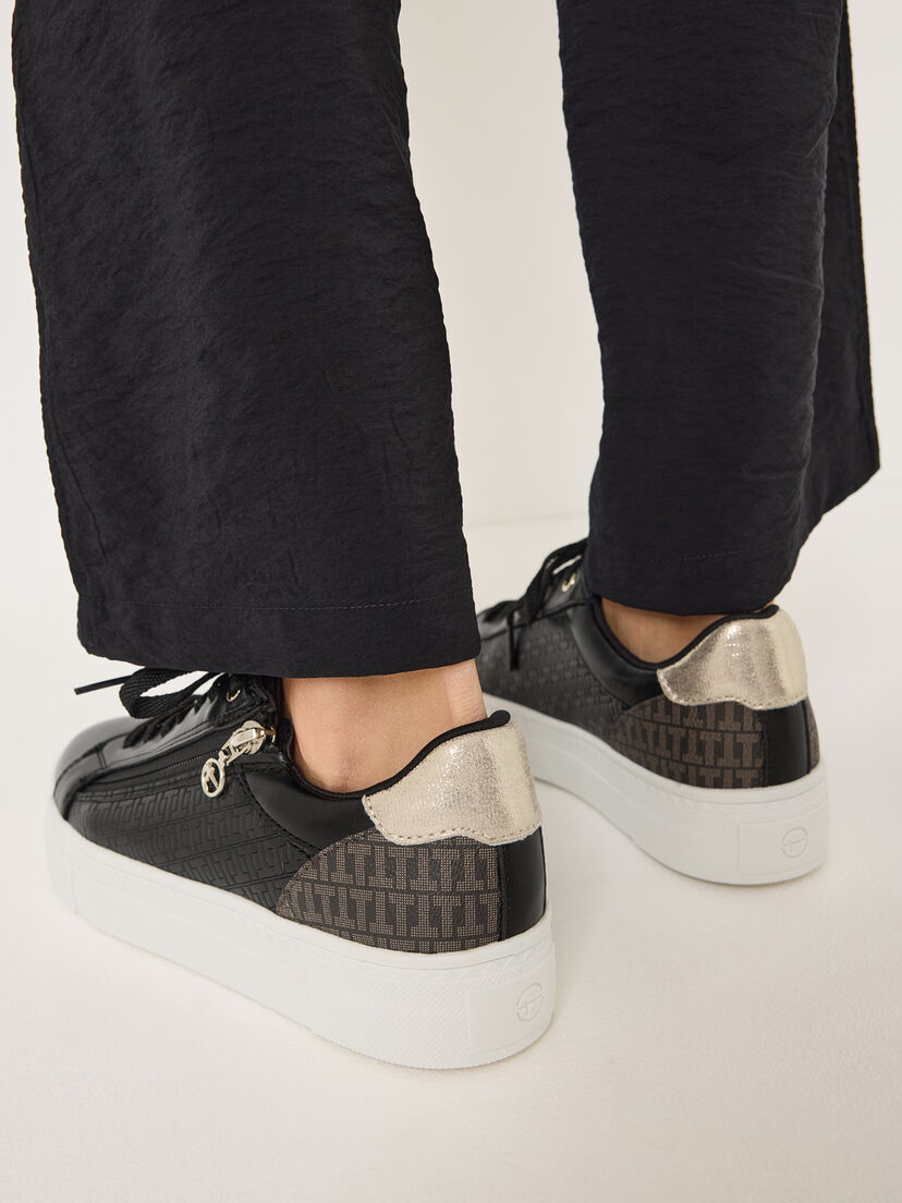 Sneaker - zwart, BLACK/GOLD, hi-res