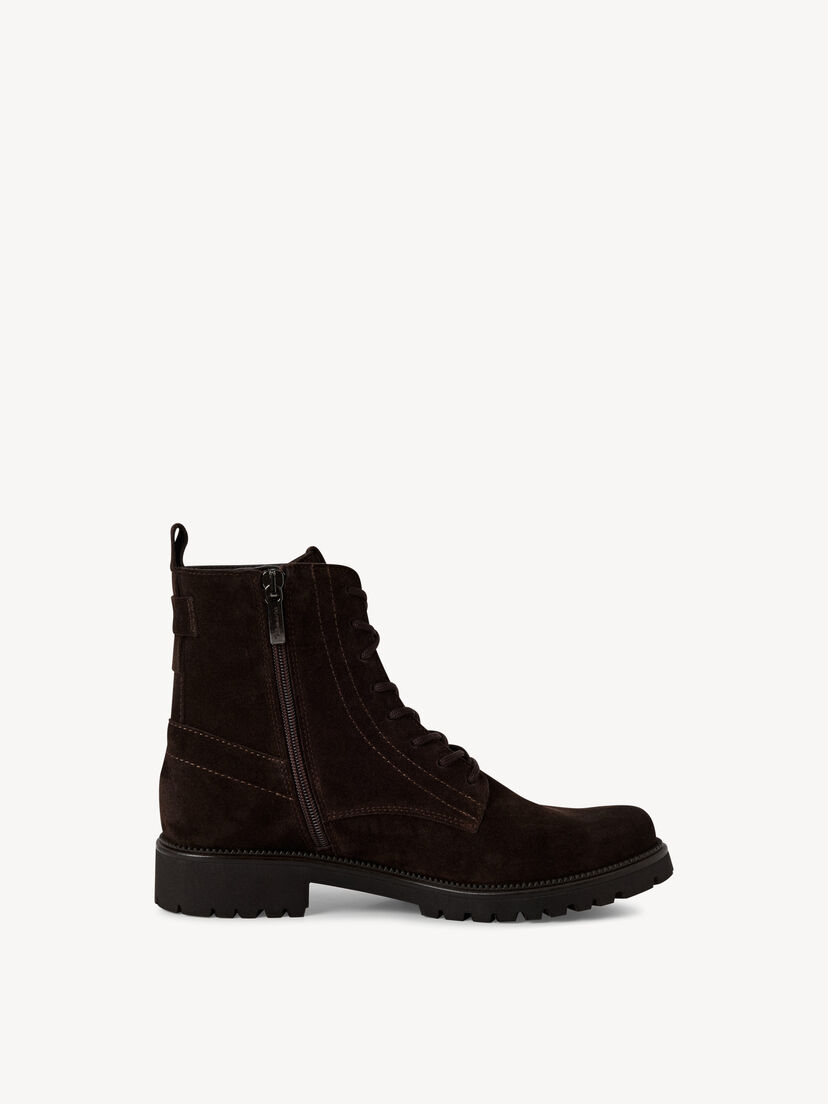 Leren Enkellaarsje - bruin, MOCCA SUEDE, hi-res