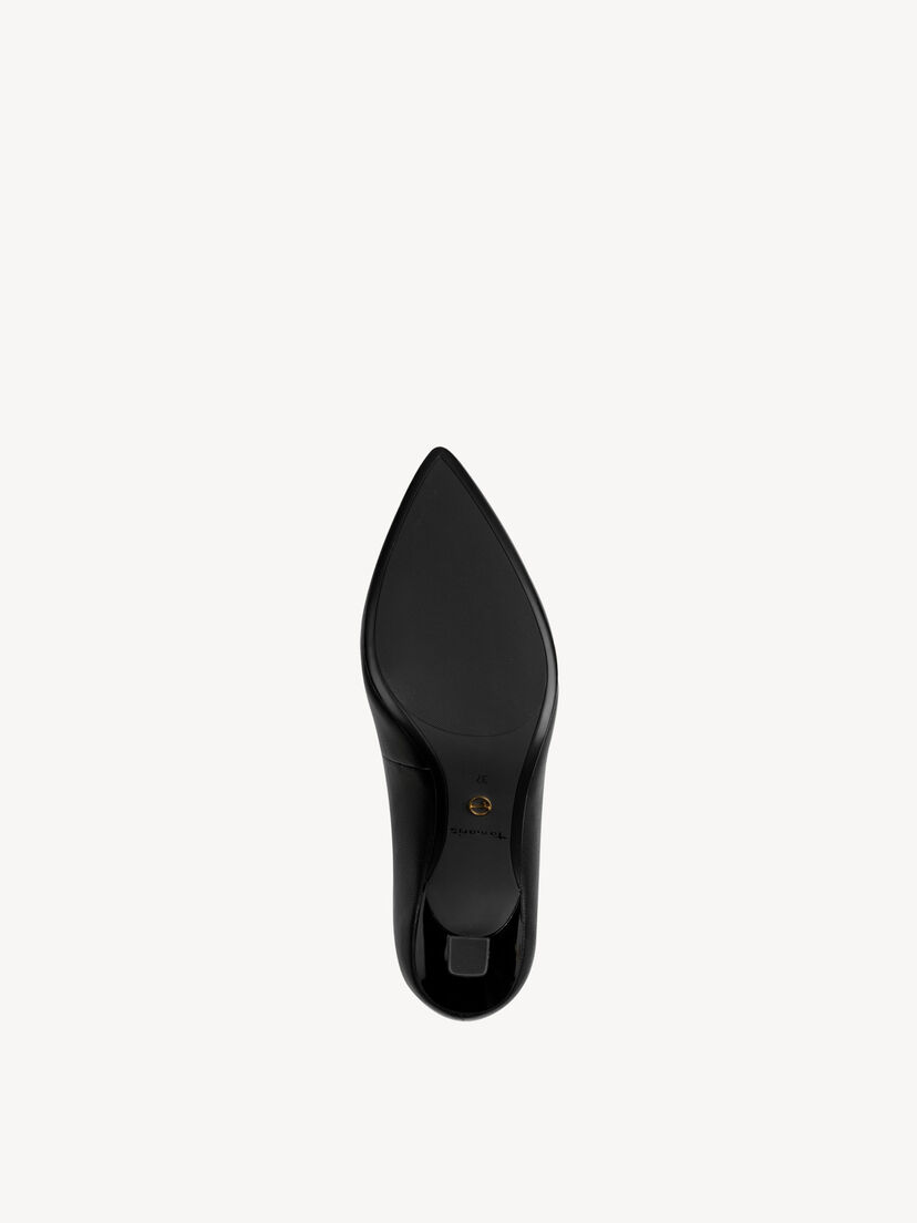 Leren Pumps - zwart, BLACK, hi-res