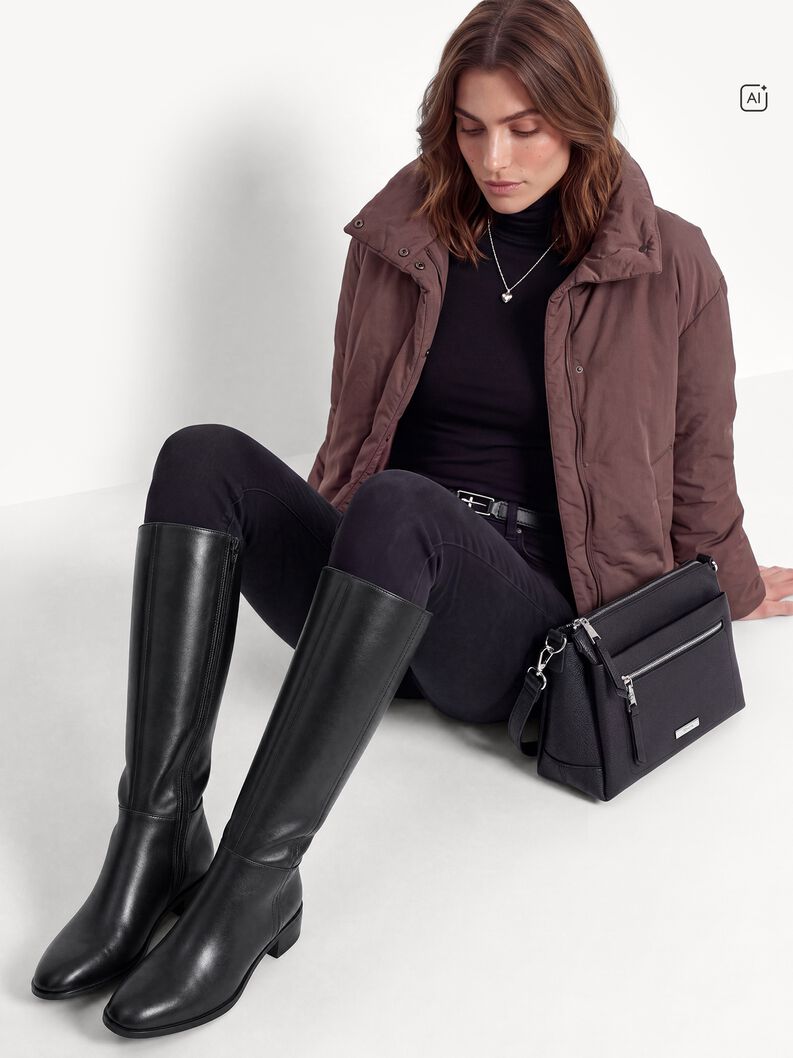 Kozaki - czarny, BLACK LEATHER, hi-res