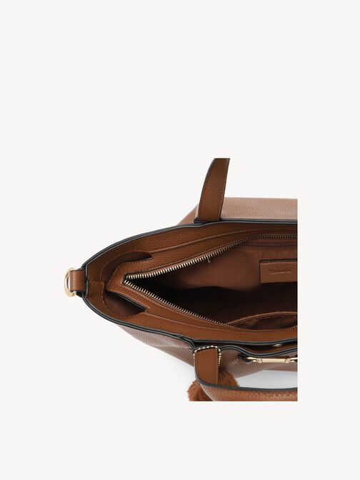 Sac cabas, cognac, hi-res