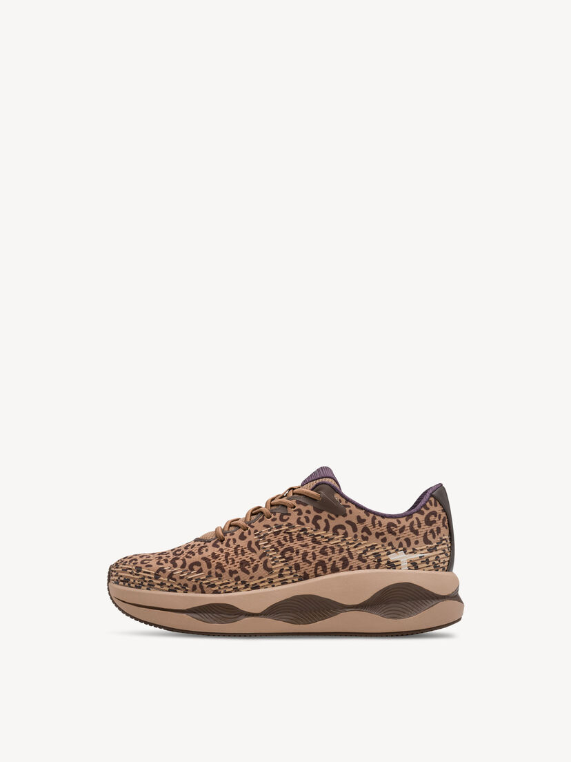 Sneaker - bruin, LEOPARD, hi-res