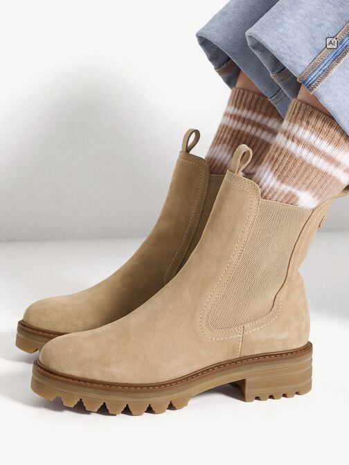 Bottine Chelsea, beige, hi-res