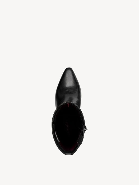 Enkellaarsje, BLACK LEATHER, hi-res