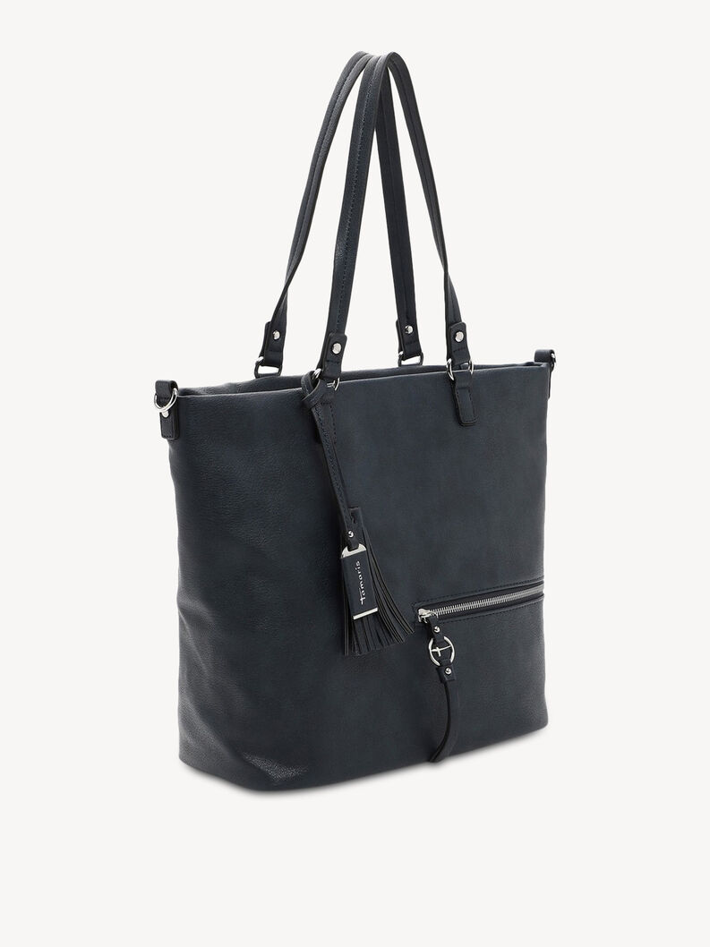 Shopping bag - blue, blue, hi-res