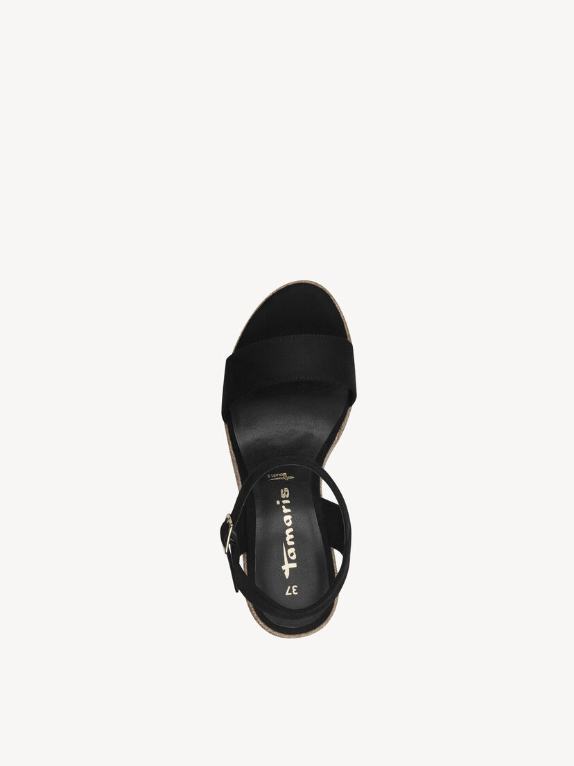 Sandaaltje - zwart, BLACK, hi-res