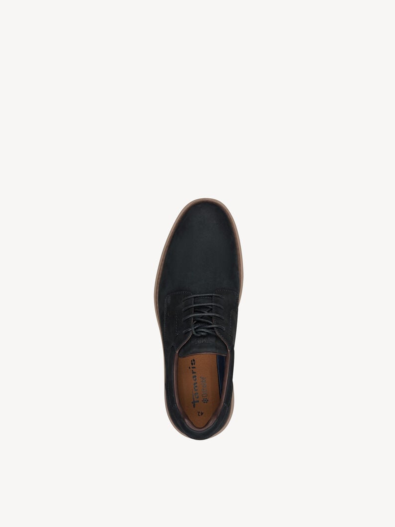 Lederhalbschuh - blau, NAVY, hi-res