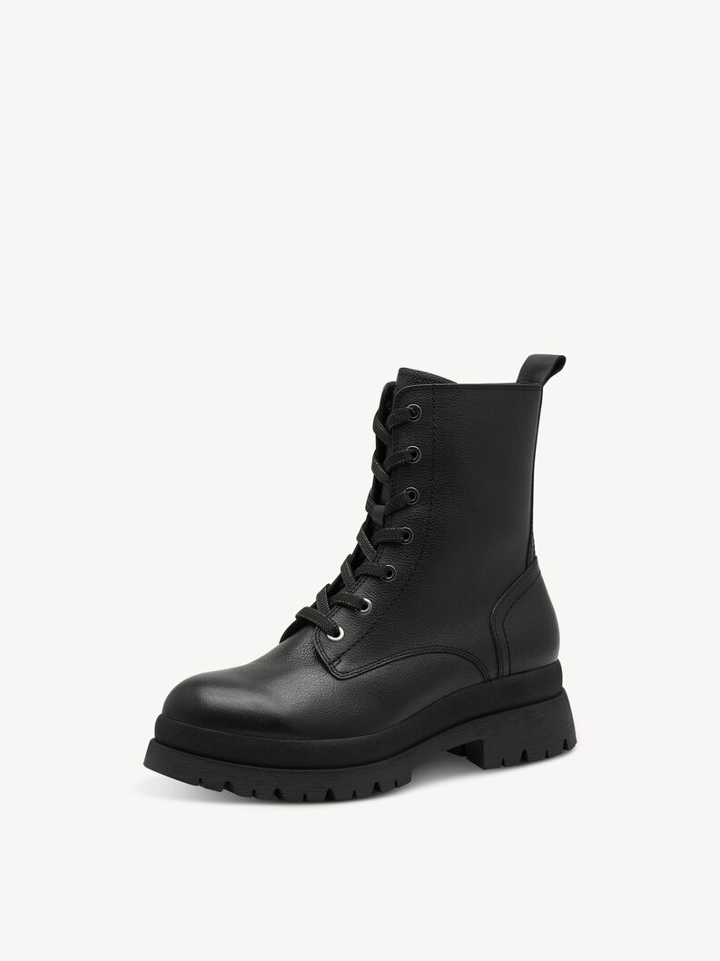 Ankelboots - svart, BLACK LEATHER, hi-res