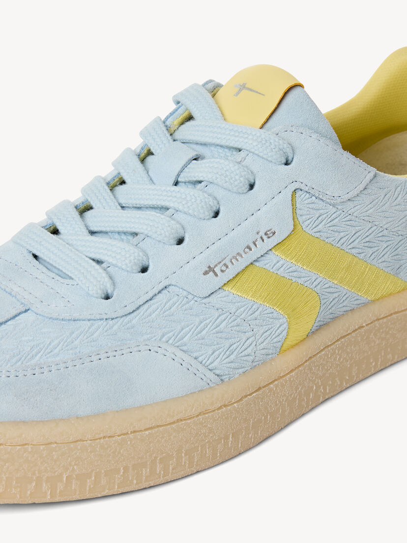 Leren Sneaker - blauw, LIGHT BLUE, hi-res
