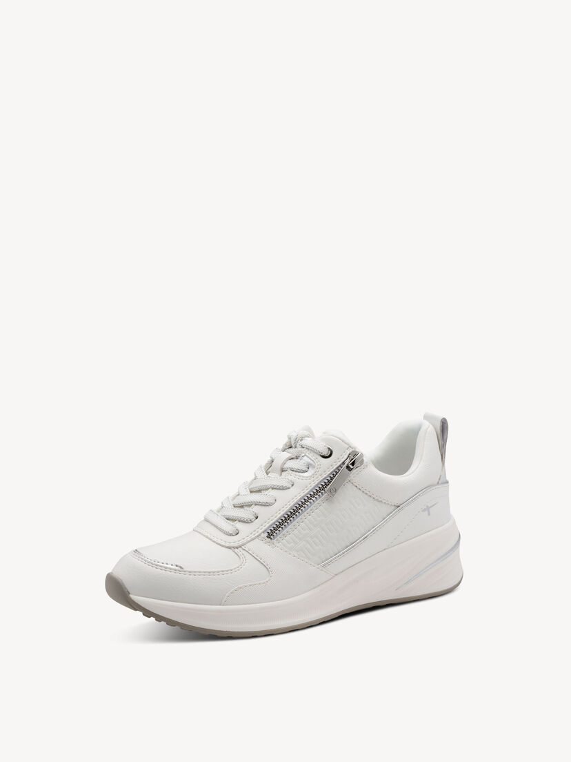 Sneaker - wit, WHITE/SILVER, hi-res