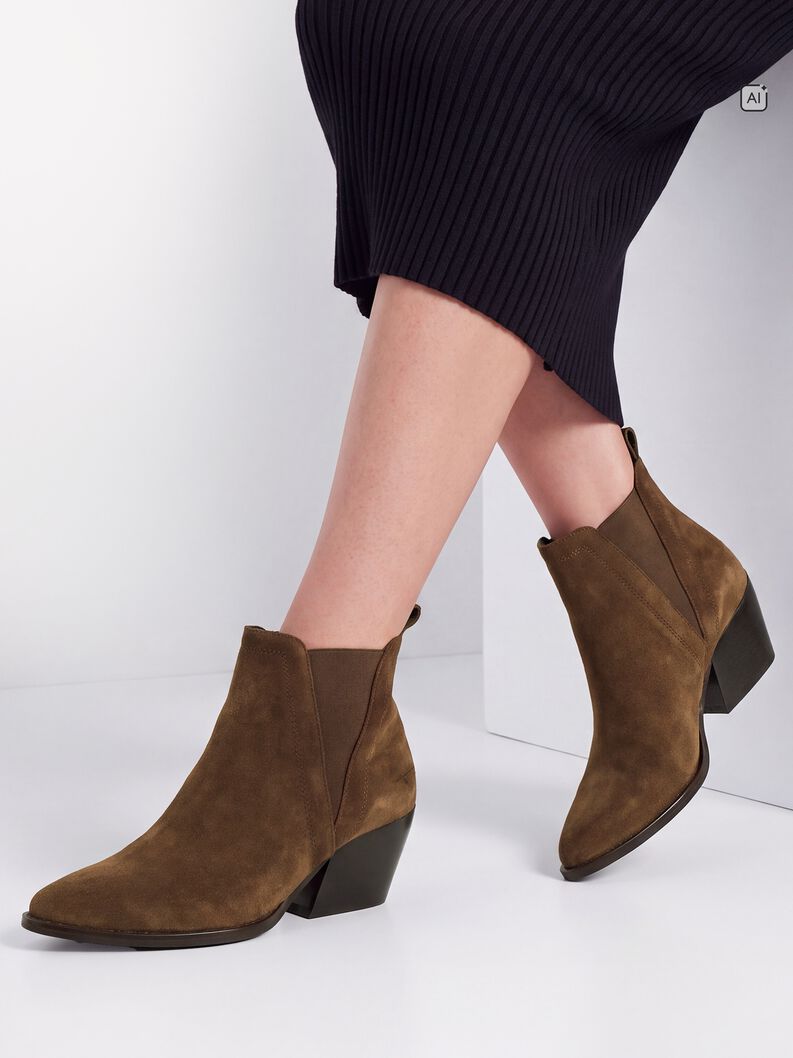 Leather Chelsea boot - brown, BROWN, hi-res