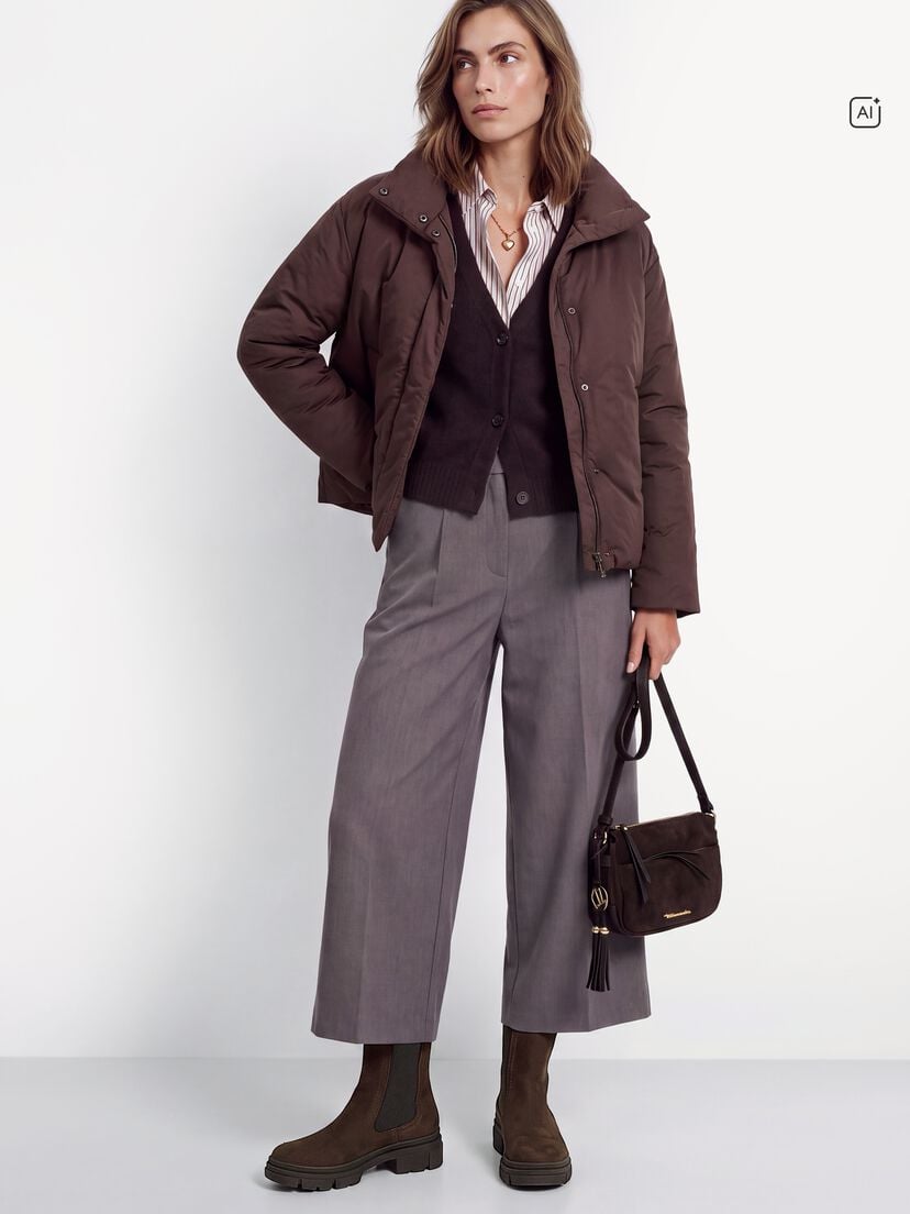 Leren Chelseaboot - bruin, MOCCA NUBUC, hi-res
