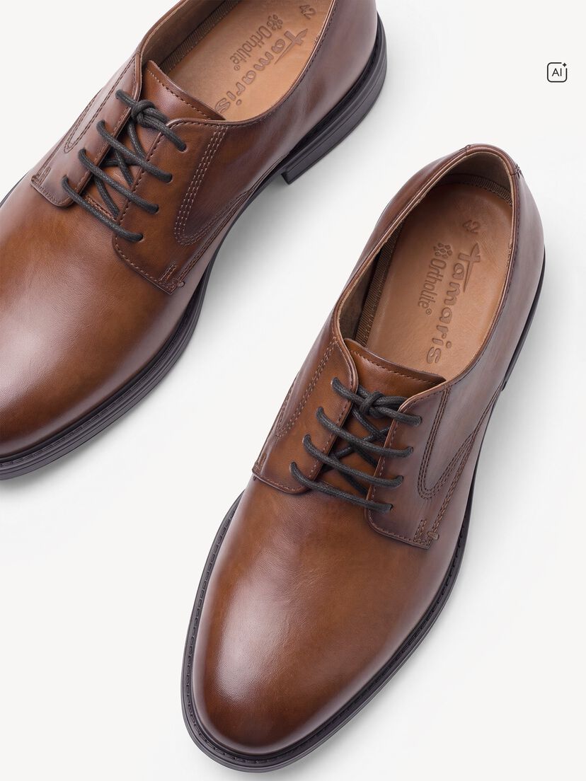 Leren Lage schoen - bruin, cognac, hi-res