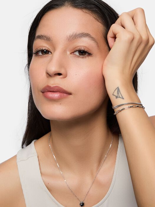 Armbandenset, zilver, hi-res