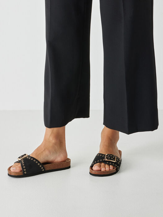 Slipper, BLACK, hi-res