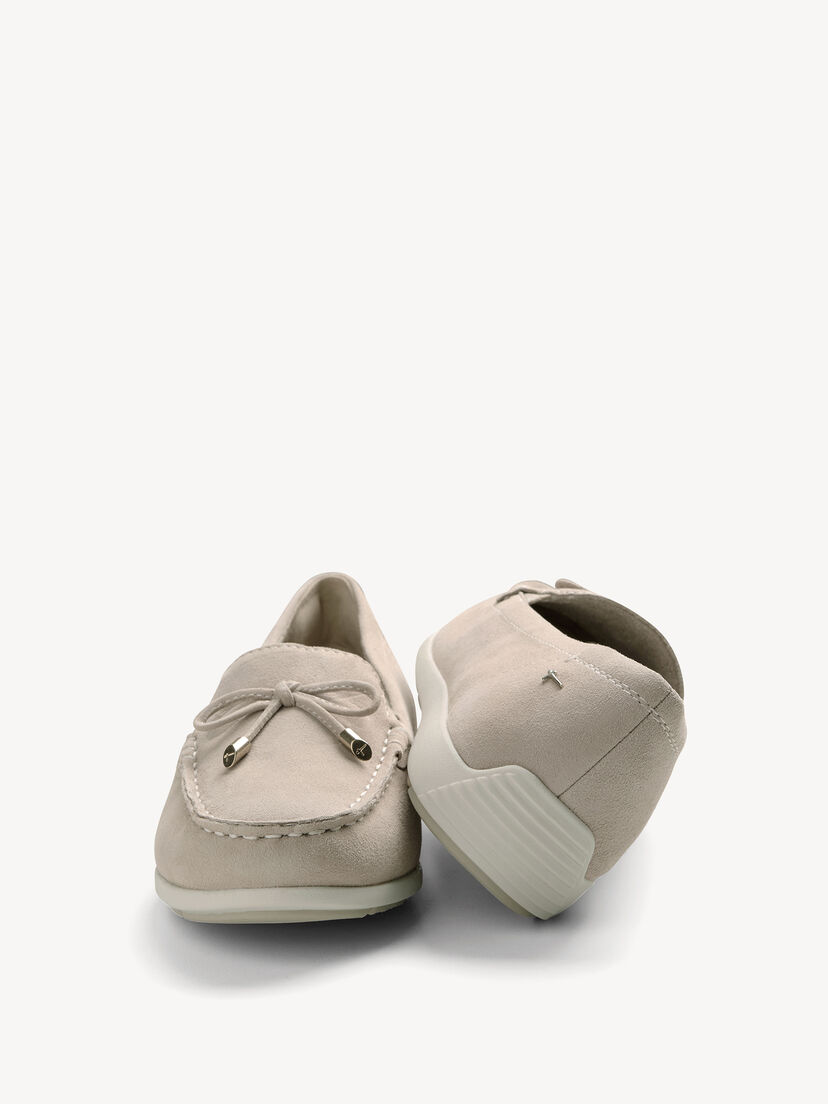 Leren Mocassin - beige, beige, hi-res