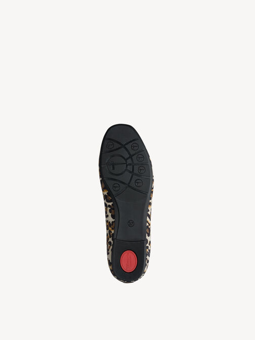 Ballerine en cuir, LEOPARD, hi-res