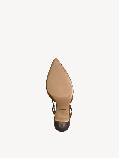 escarpin, cognac, hi-res