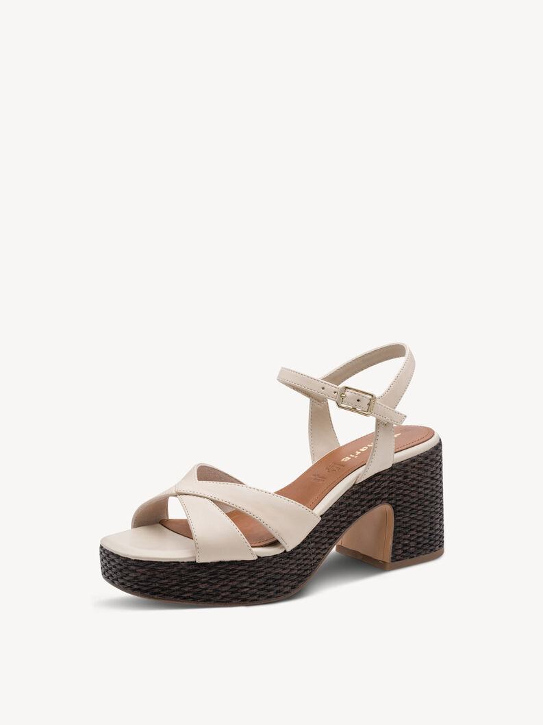 Sandalo - beige, IVORY LEATHER, hi-res