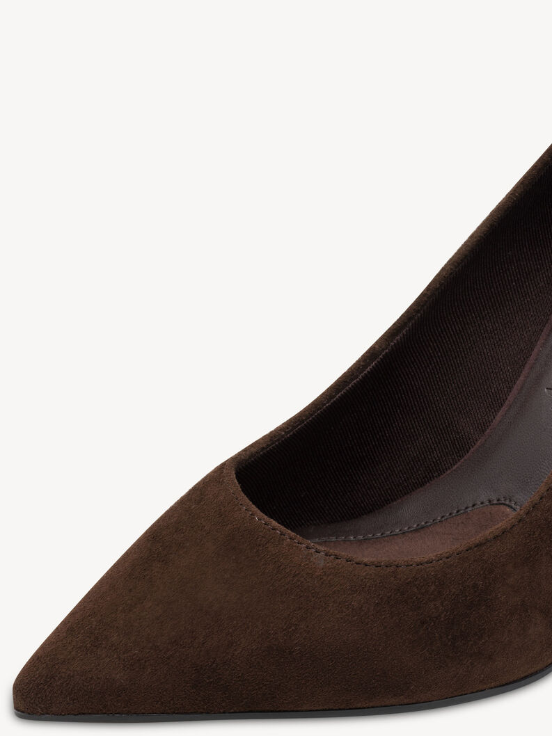 Escarpin en cuir - marron, MOCCA SUEDE, hi-res