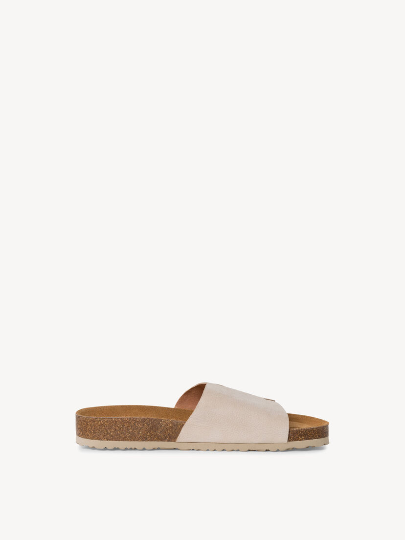 Leren Slipper - beige, ANTELOPE, hi-res