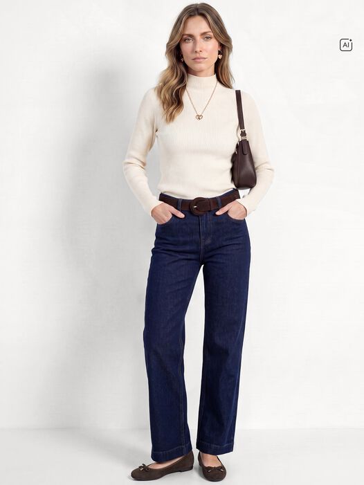 Leren Ballerina, MOCCA SUEDE, hi-res