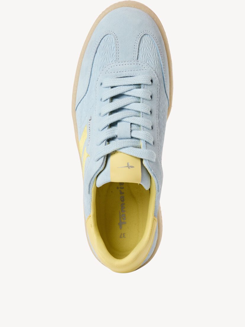 Leren Sneaker - blauw, LIGHT BLUE, hi-res