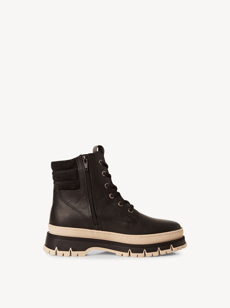 Stiefelette, BLACK LEATHER, hi-res