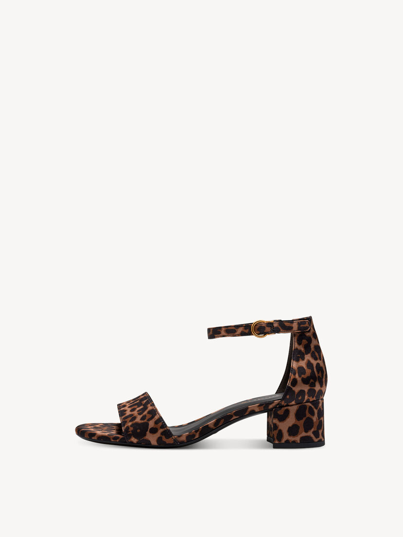 Sandaaltje - bruin, LEOPARD, hi-res
