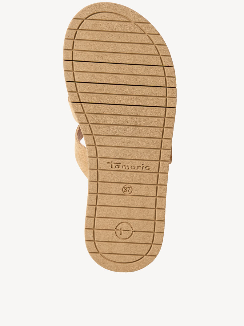 Mule en cuir - beige, BEIGE SUEDE, hi-res