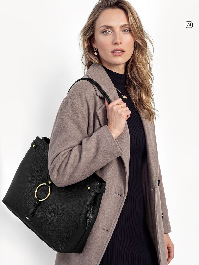 Shopper - zwart, black, hi-res