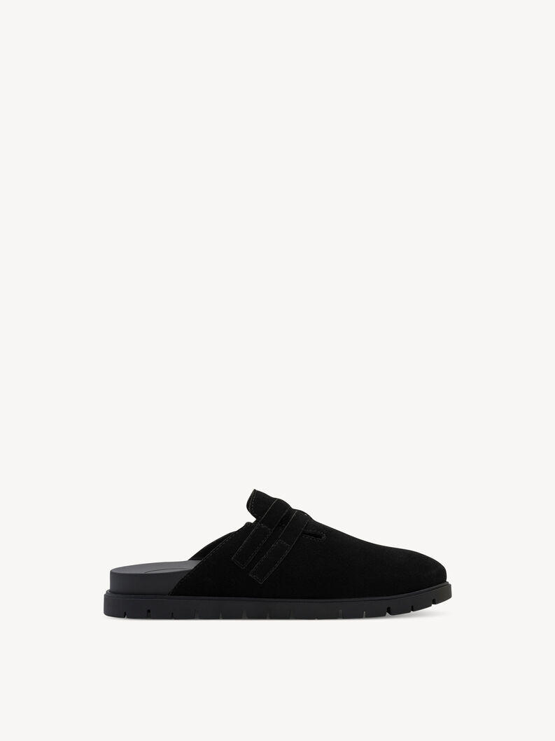 Leather Mule - black, BLACK, hi-res