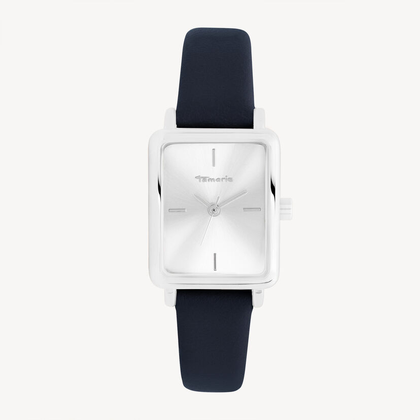 Horloge - zilver, silber-blau, hi-res