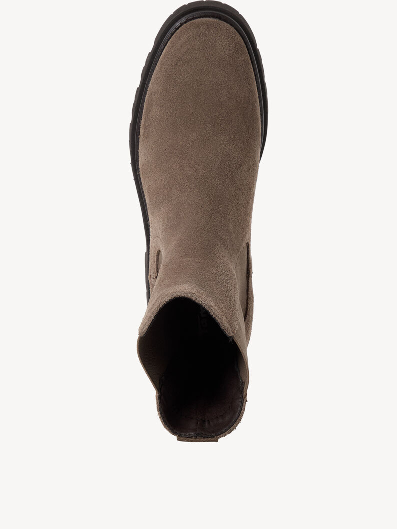 Bottine Chelsea en cuir - marron, TAUPE SUEDE, hi-res