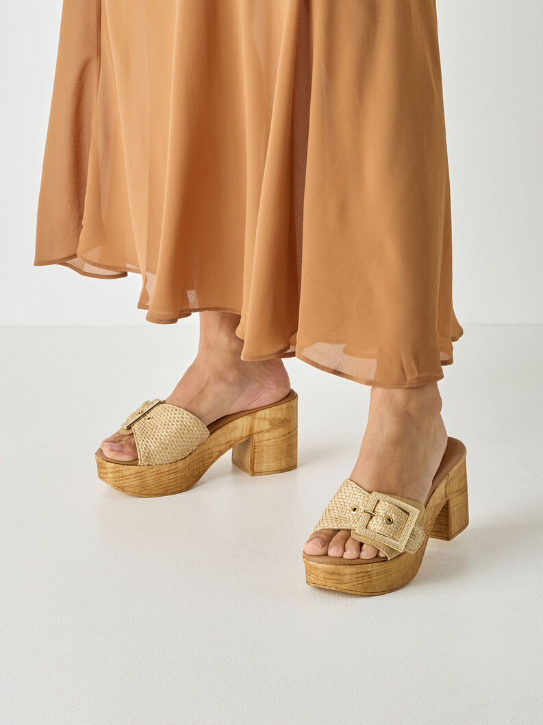Pantolette - beige, BEIGE COMB, hi-res