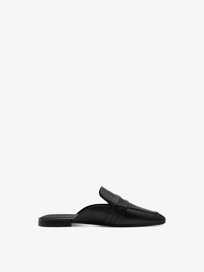 Pantolette, BLACK LEATHER, hi-res