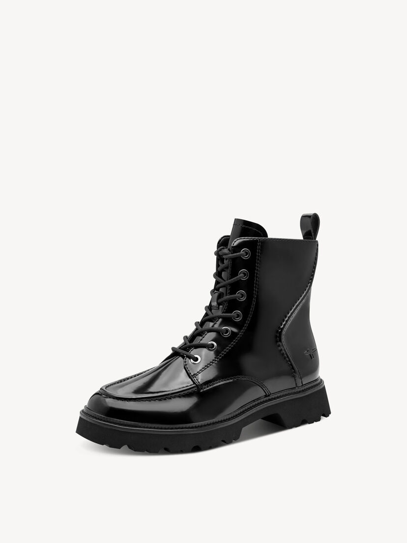 Enkellaarsje - zwart, BLACK, hi-res