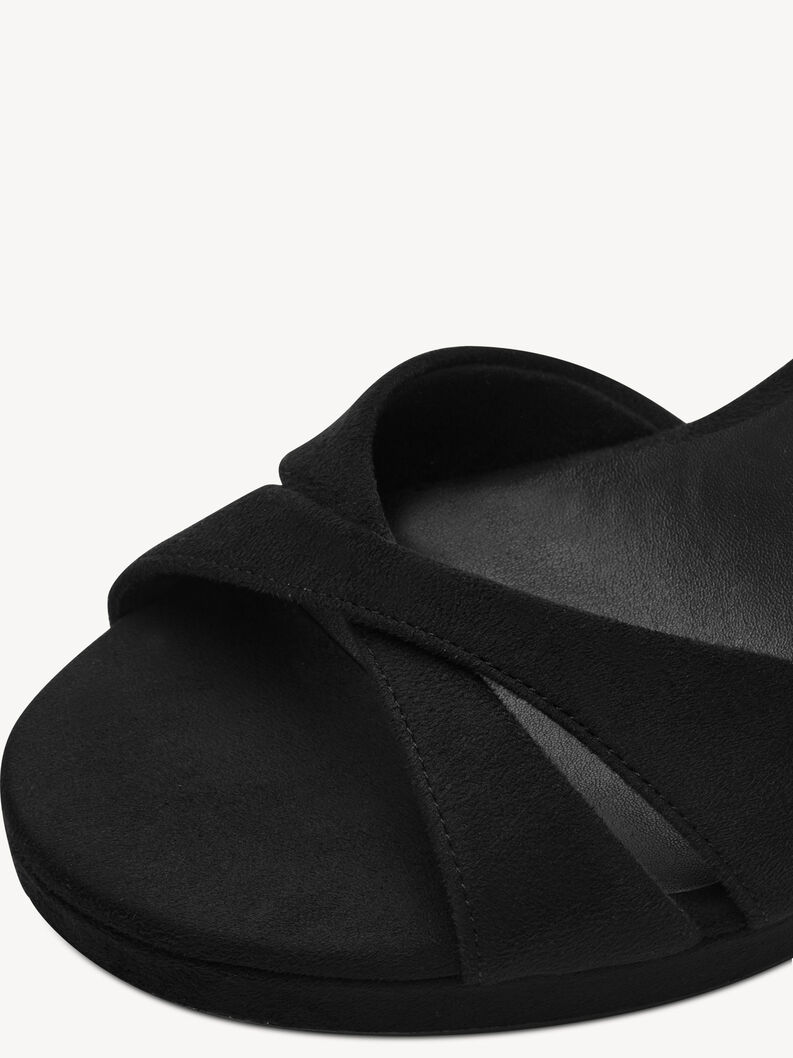 Sandale &agrave; talon - noir, BLACK, hi-res