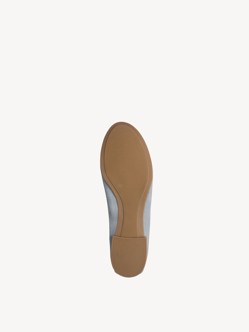 Leather Ballerina - blue, LT. BLUE COMB, hi-res