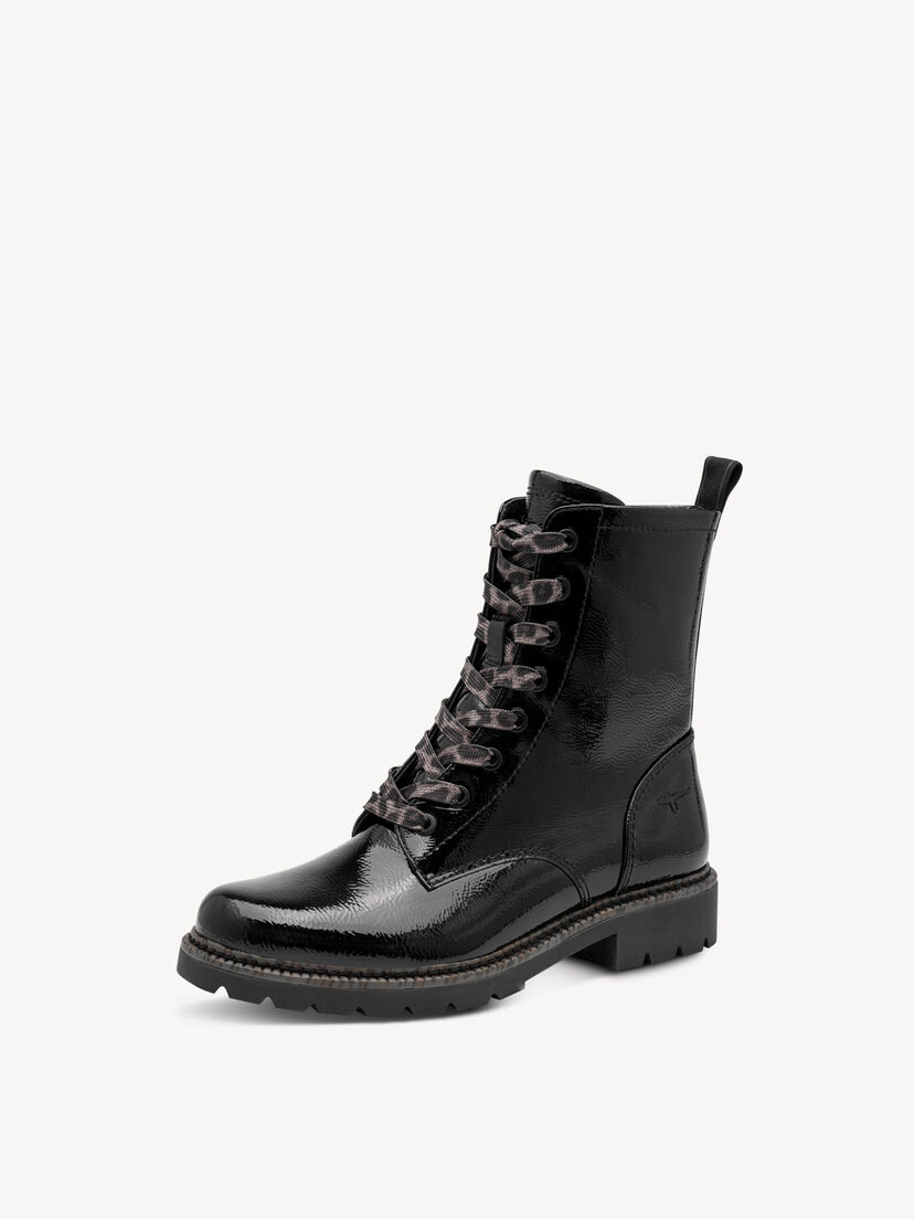 Enkellaarsje - zwart, BLACK PATENT, hi-res