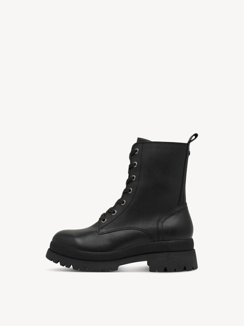 Ankelboots - svart, BLACK LEATHER, hi-res