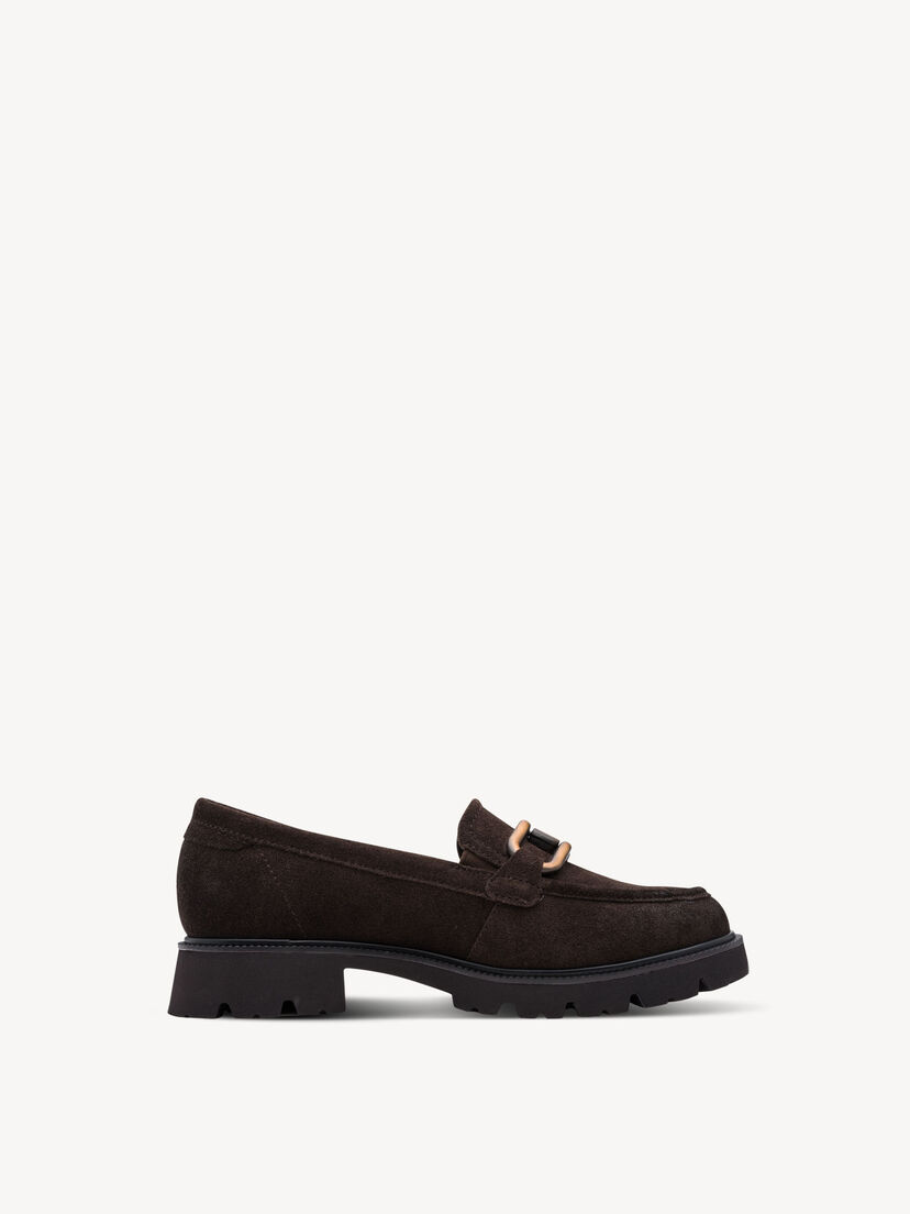 Leren Instappers - bruin, MOCCA SUEDE, hi-res