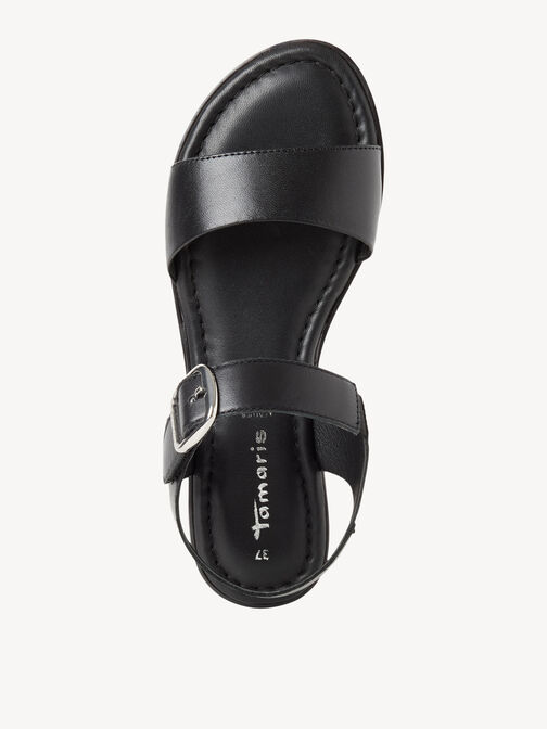 Sandale, BLACK LEATHER, hi-res