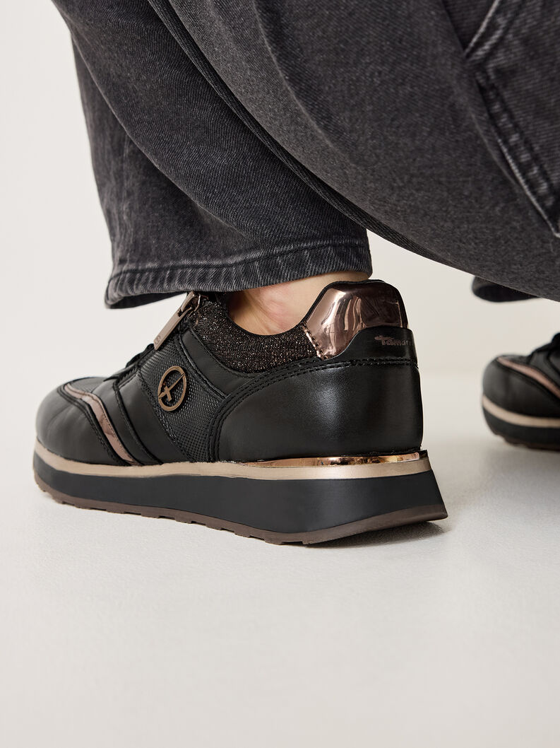 Sneaker - schwarz, BLACK/COPPER, hi-res