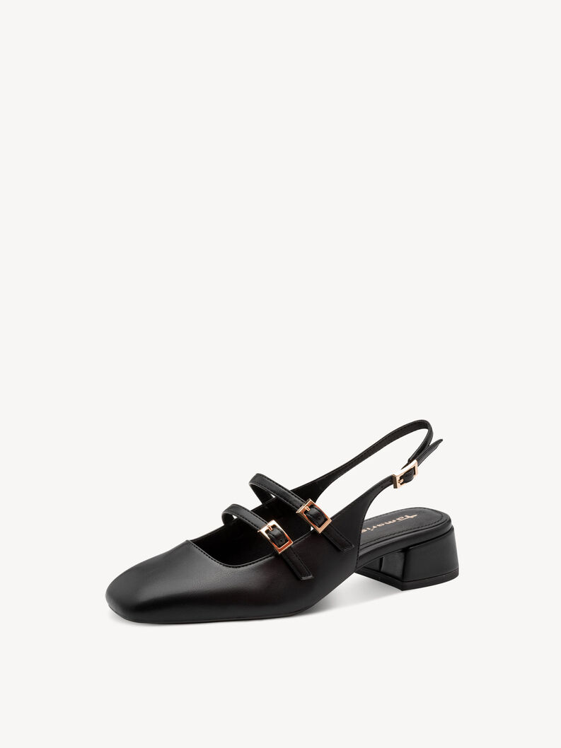 Klapki sling - czarny, BLACK UNI, hi-res