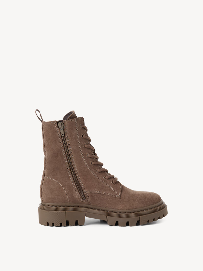 Leren Enkellaarsje - beige, TAUPE, hi-res