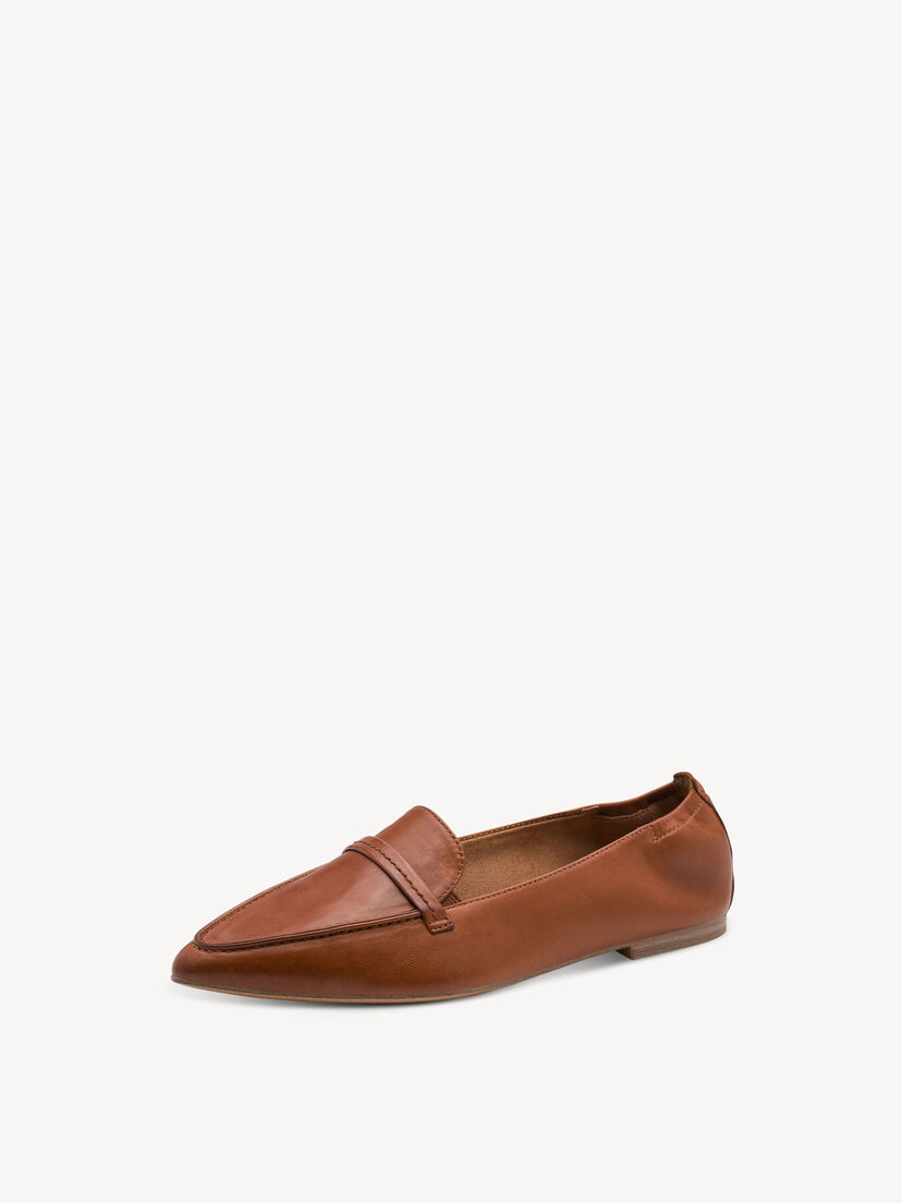 Leren Instappers - bruin, cognac, hi-res